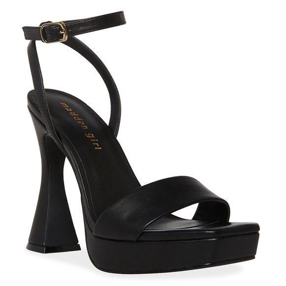 Madden Girl Shoes - *SOLD* NIB madden girl Zoie Cafe High Heel Dress Sandals Black Size 7.5